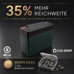 Blei-Gel Akku Batterie Bleigel | 12V 23Ah | passend für Rolektro, Econelo, Shoprider, Vita Care (Seniorenmobile, Elektroroller, Scooter) als Ersatz für 6-DZF-20 12V 20Ah 6-DZM-20