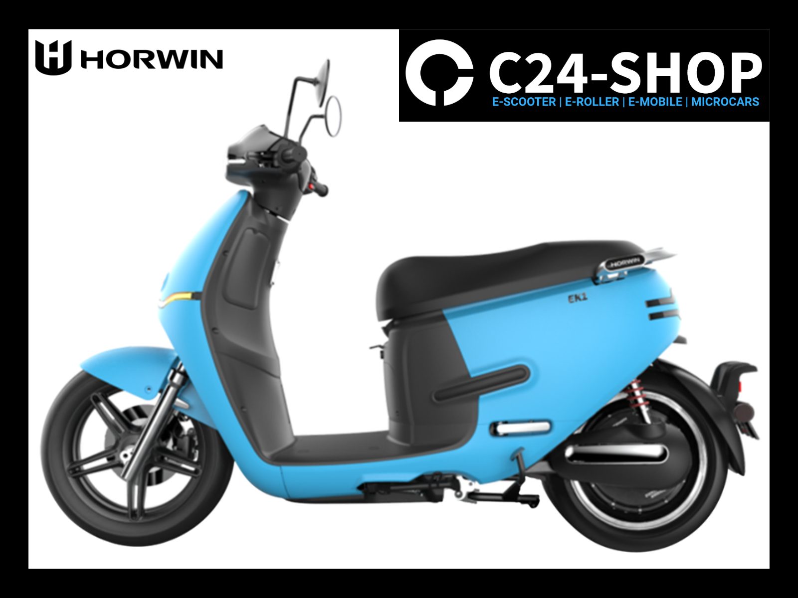 HORWIN-2-HORWIN SK3 PLUS - grün metallic HORWIN EK1 Comfort Range 72V/36AH | BLUE BLAU | E-Roller 45km/h mit Straßenzulassung – Bild 1