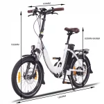 E-Faltrad NCM Paris Plus | 684Wh | Weiß | 20 Zoll – Bild 4