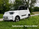 BAW PONY CITY EV 1702 | 100kmh Elektroauto der Fahrzeugklasse L7e | Weiß mit schwarzem Dach | Airbag, Klimaanlage, Servolenkeung | eAuto PKW Elektro Auto – Bild 3