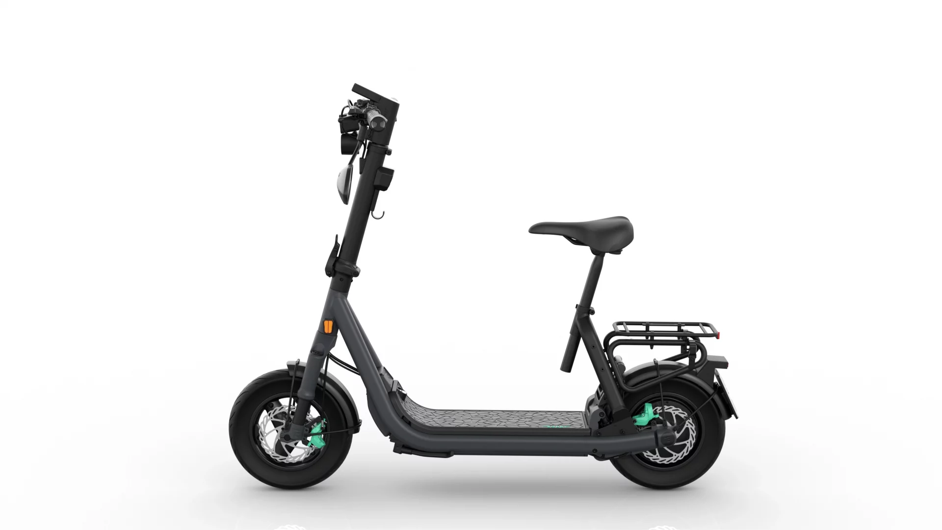 Egret_GTs_onWhite_0001 Egret GTs 45km/h | vollgefederter E-Roller mit Straßenzulassung inkl Gepäckträger – Bild 1