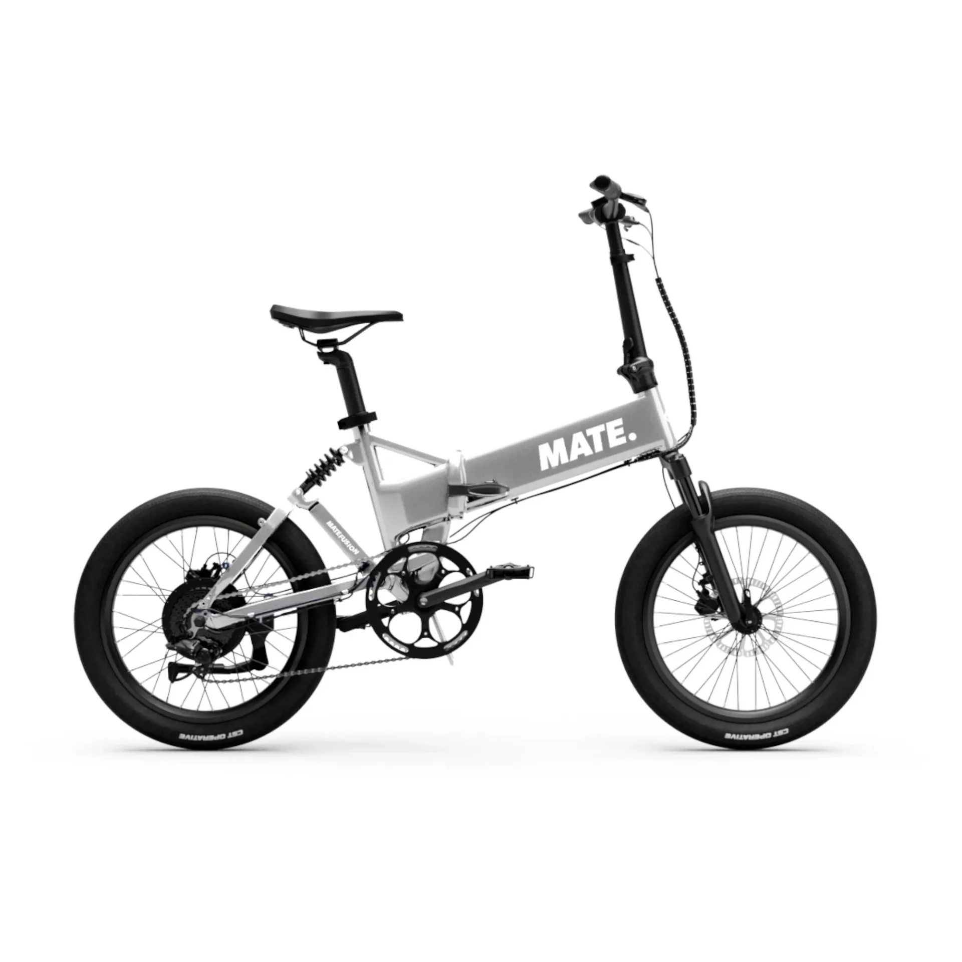 MATE-Fusion-Silver-Comet E-Faltrad MATE FUSION | 468Wh | Silver Comet | 20 Zoll – Bild 1