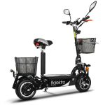 Rolektro E-Joy 20 Lithium, Schwarz, 20 km/h | E-Roller mit Straßenzulassung inkl Gepäckträger und Korb (Kopie) – Bild 5