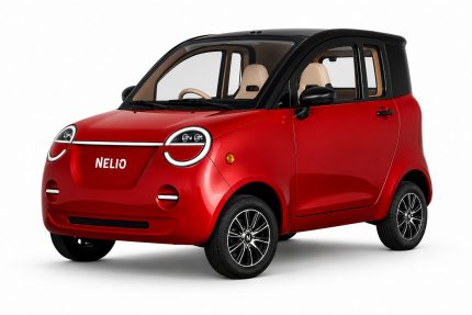 NELIO R4 JOY LFP 120 in rot bordeaux Metallic – 45 km/h Elektro-Kabinenroller mit 6.240 Wh LFP-Lithium-Akku