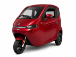 🟢 NELIO R3 COMFORT LFP 120 | 25km/h Kabinenroller 3-Rad Microcar Dreirad Elektroroller | 5760Wh Akku 72V 80Ah LiFePo4 Lithium | Führerscheinfrei möglich | Rot