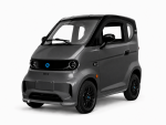 NELIO R4 COMPACT LFP 100 | 45km/h Microcar Kabinenroller 4-Rad Elektroauto Mopedauto für 2 Personen | LiFePo4-Lithiumbatterie Reichweite bis zu 100km | Anthrazit