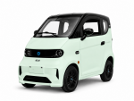 NELIO R4 COMPACT LFP 100 | 45km/h Microcar Kabinenroller 4-Rad Elektroauto Mopedauto für 2 Personen | LiFePo4-Lithiumbatterie Reichweite bis zu 100km | Mintgrün