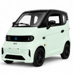 NELIO R4 COMPACT LFP 100 | 45km/h Microcar Kabinenroller 4-Rad Elektroauto Mopedauto für 2 Personen | LiFePo4-Lithiumbatterie Reichweite bis zu 100km | Mintgrün
