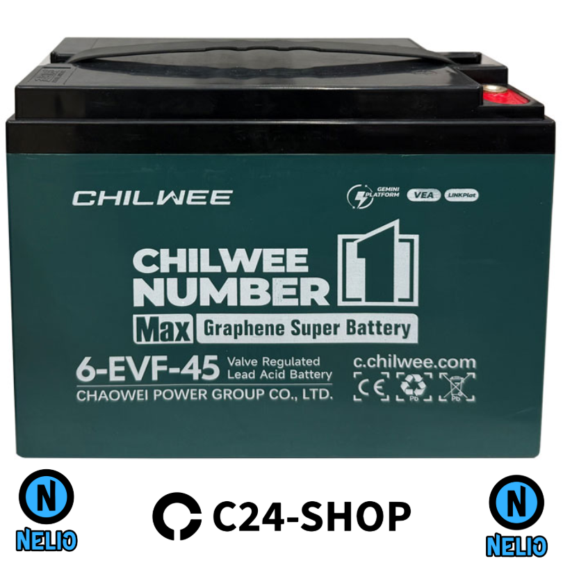 6-evf-45 001 1x 12V 45Ah Batterie AGM GEL Lead Acid Blei-Gel-Batterie Bleibatterie VRLA TNE12-45 6-DMF-45 6-EVF-45 für Kabinenroller Micorcars Elektrofahrzeuge nach Verfügbarkeit Chilwee Tianneng Xupai – Bild 1
