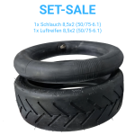 SET-SALE | 1x Luftreifen Reifen Mantel 8,5×2 8,5x2 (50/75-6.1) + 1x Schlauch Innenrohr Luftschlauch gerades Ventil 8,5×2 8,5x2 (50/75-6.1)